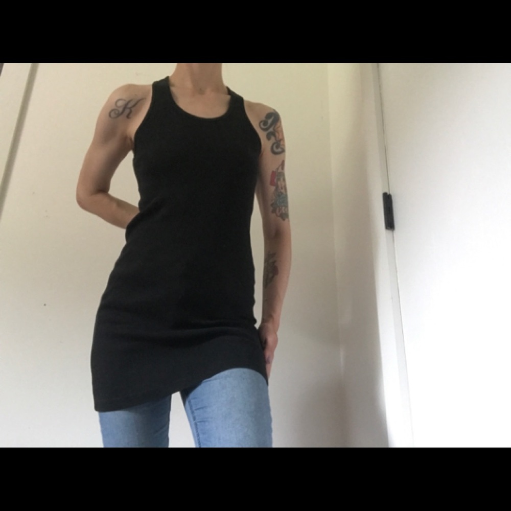 VENUS Racerback Ribbed Tank-top Dress/Shirt Y2K